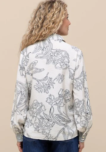 Blouses lange mouw blauw Bianca - Image 2