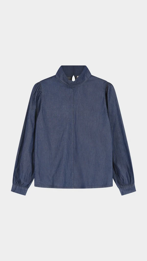 Blouses lange mouw blauw BLACK ROSE