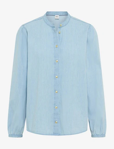 Blouses lange mouw blauw BRAX