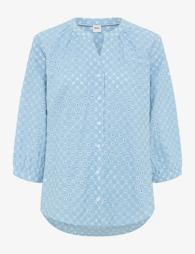 Blouses lange mouw blauw BRAX