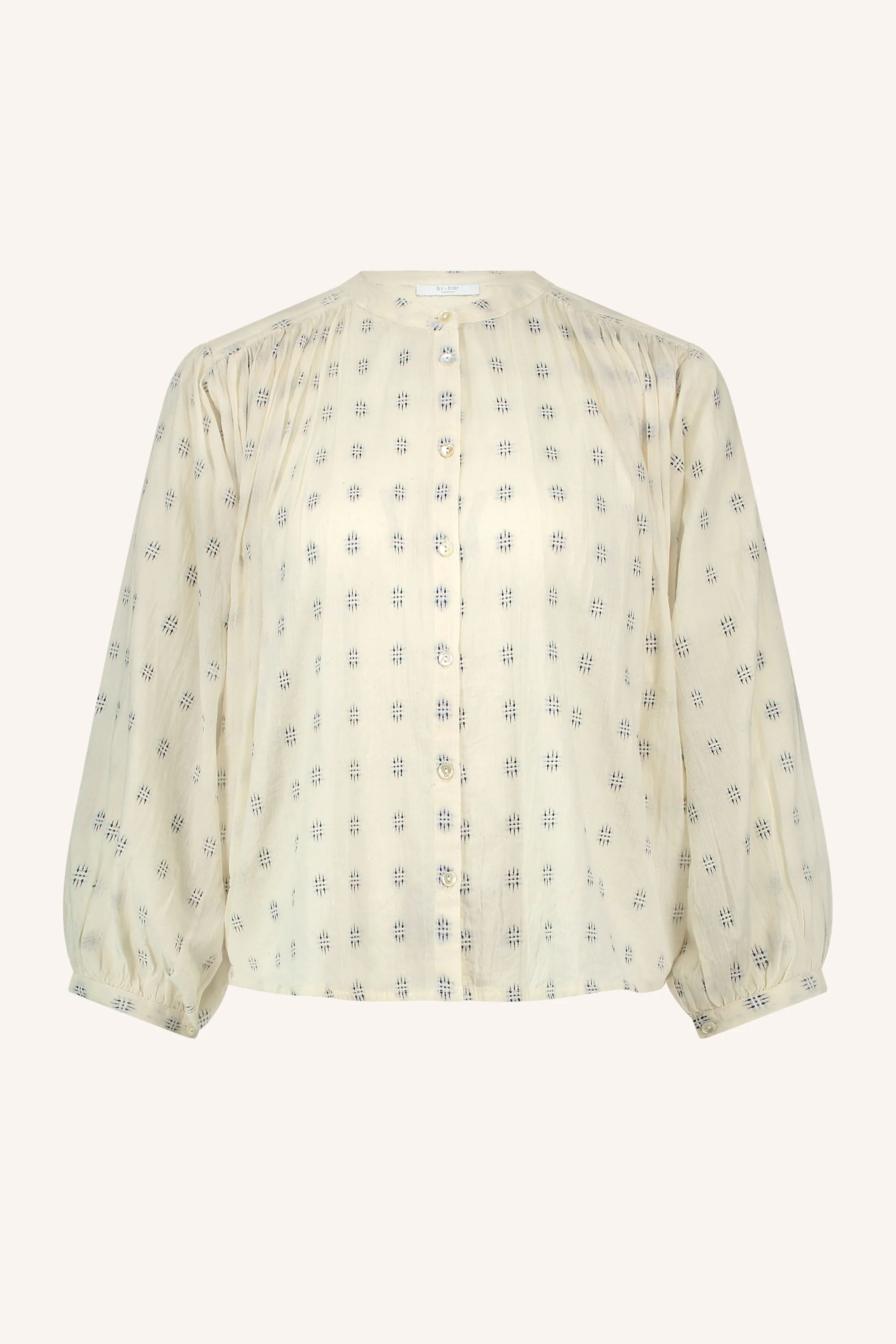 Blouses lange mouw blauw by-bar - Image 2