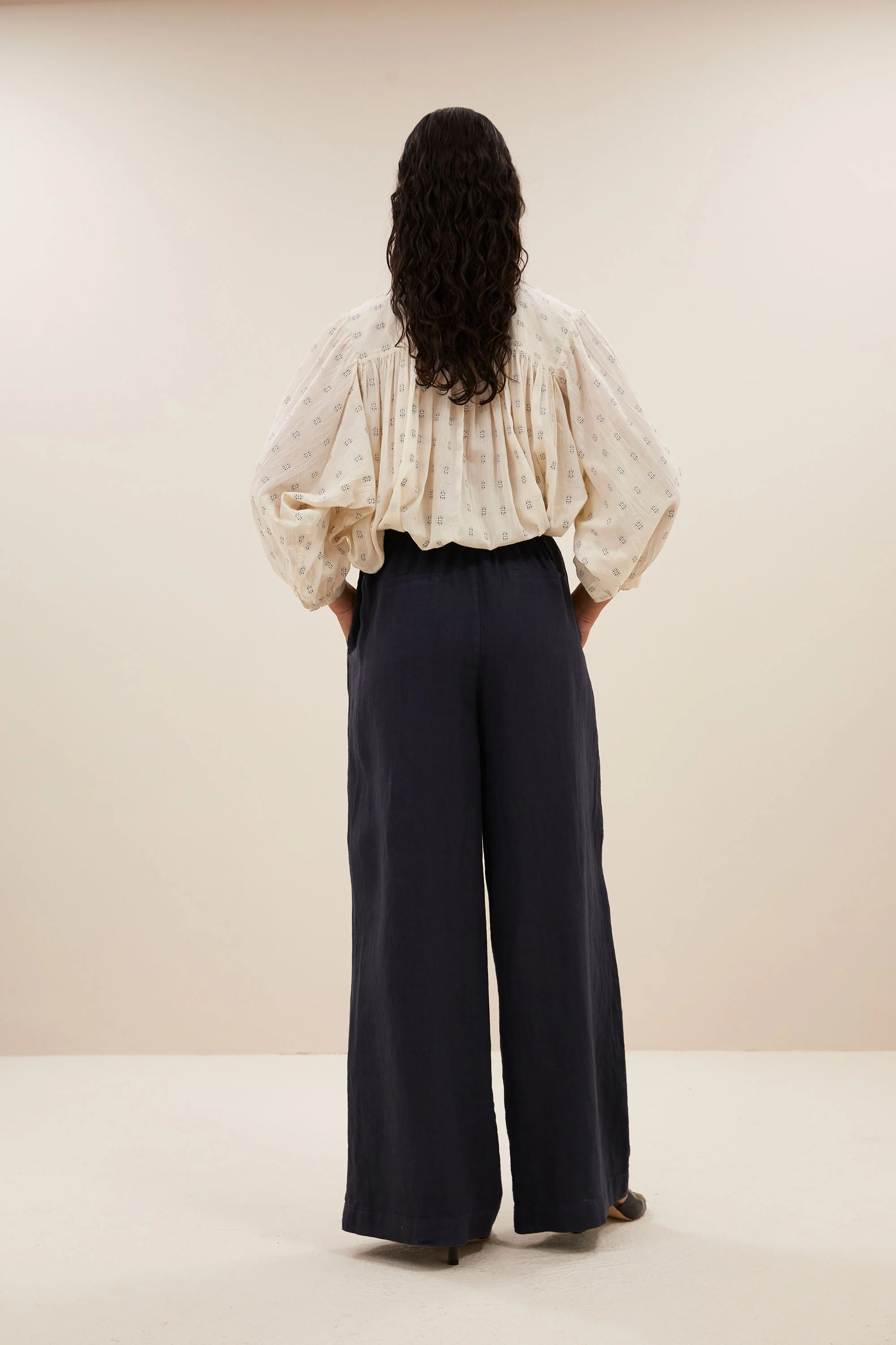 Blouses lange mouw blauw by-bar - Image 3