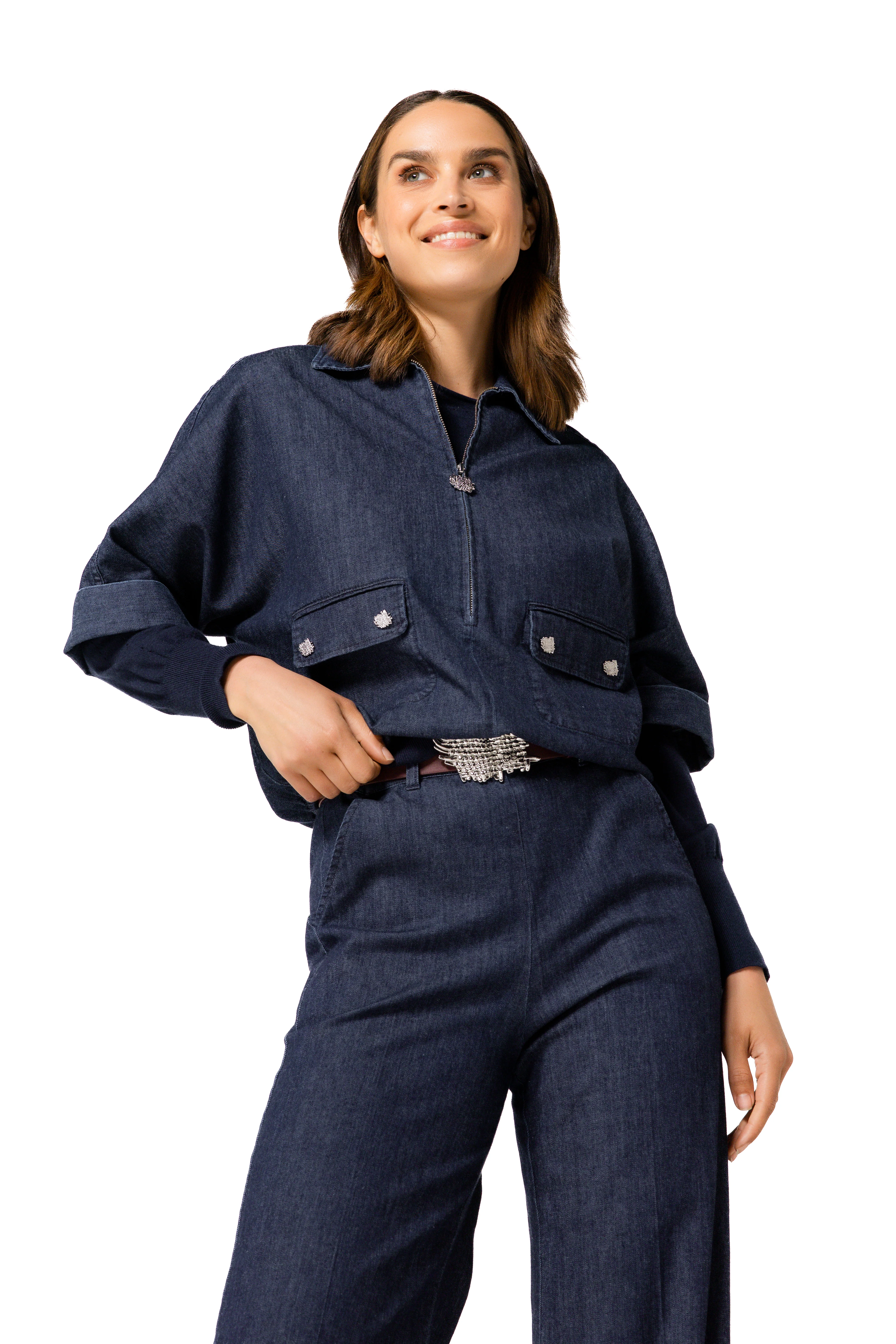 Blouses lange mouw blauw Caroline Biss - Image 3