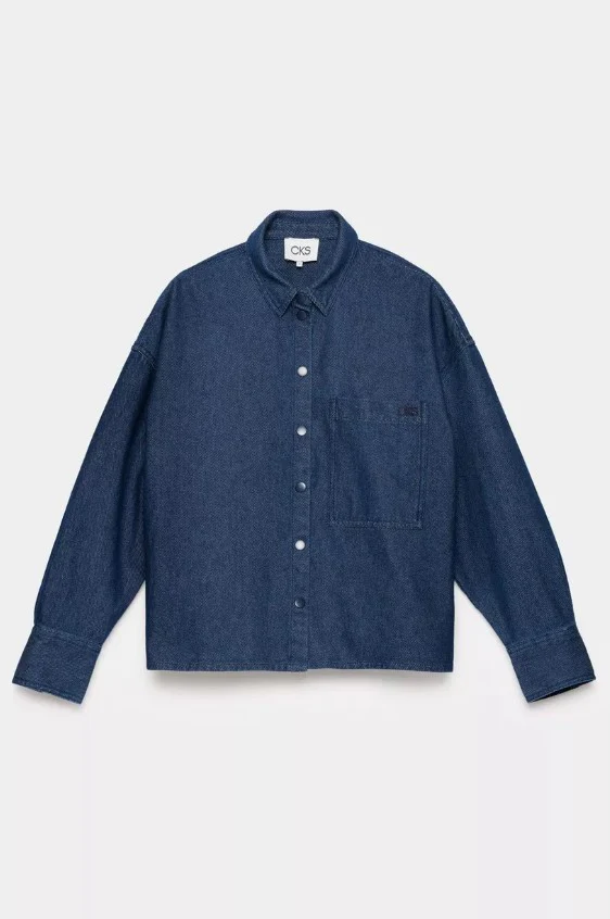 Blouses lange mouw blauw CKS