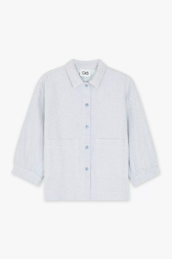 Blouses lange mouw blauw CKS - Image 2