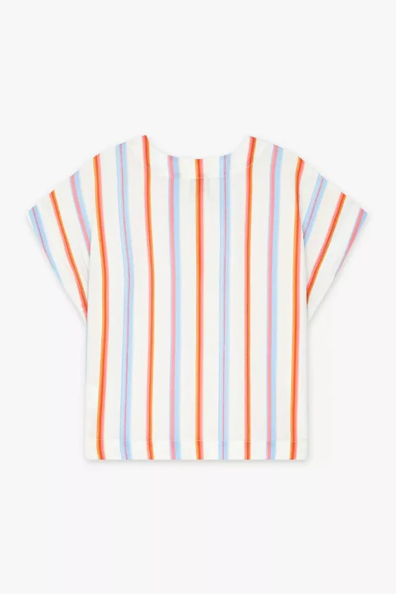 Blouses korte mouw blauw CKS - Image 4