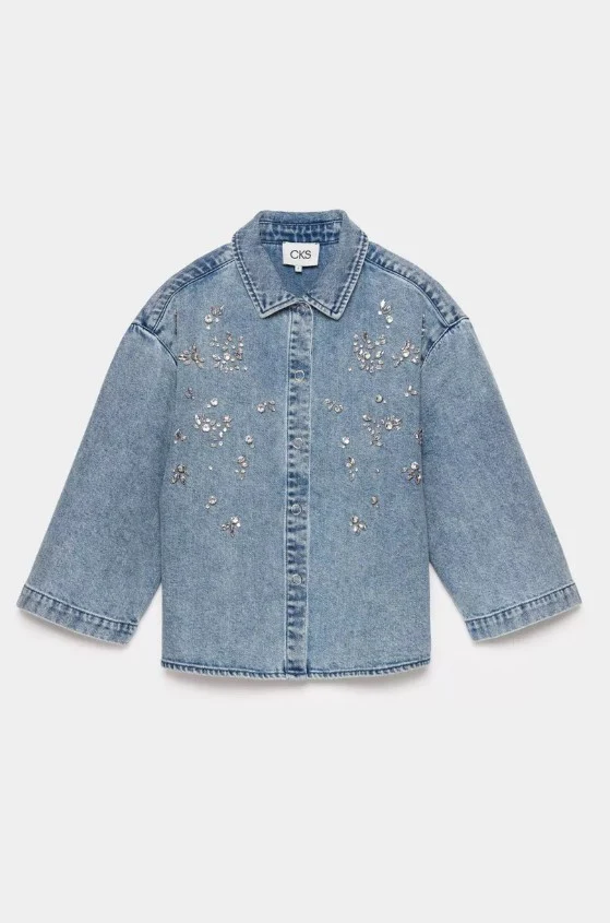 Blouses lange mouw blauw CKS - Image 3