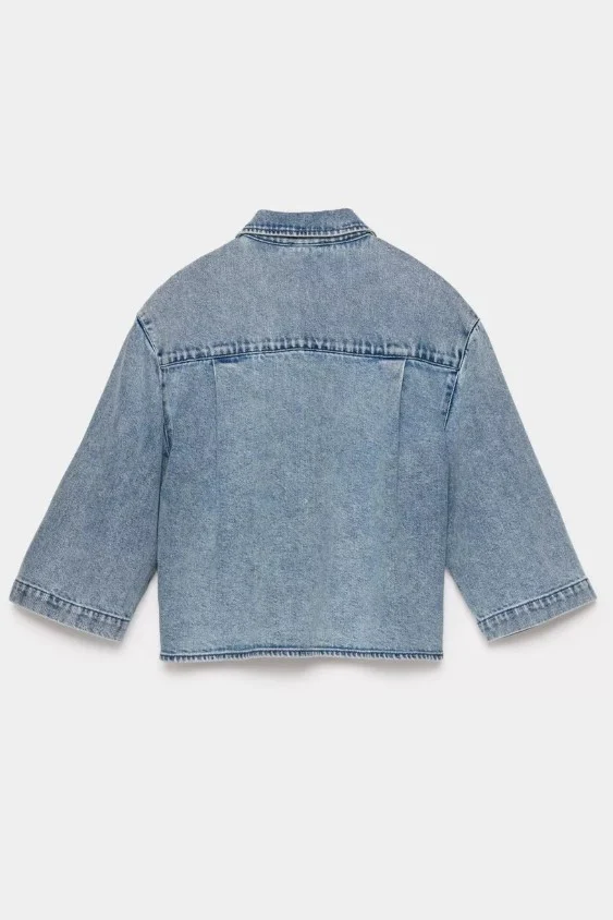 Blouses lange mouw blauw CKS - Image 4
