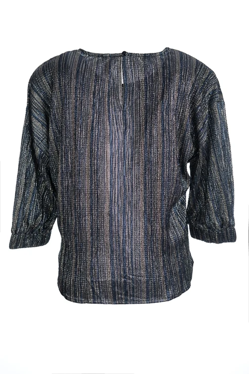Blouses lange mouw blauw Dame Blanche - Image 2