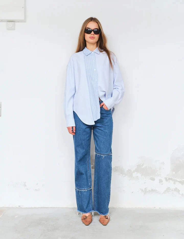 Blouses lange mouw blauw Designers Remix