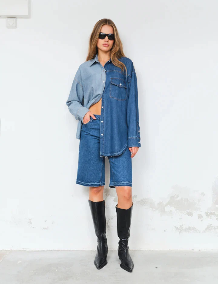 Blouses lange mouw blauw Designers Remix