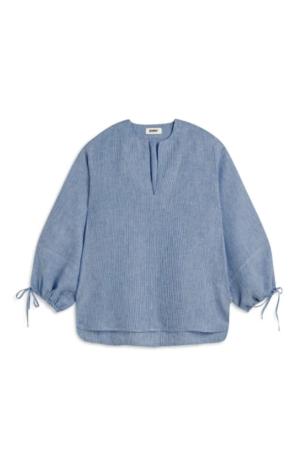 Blouses lange mouw blauw ECOALF - Image 2