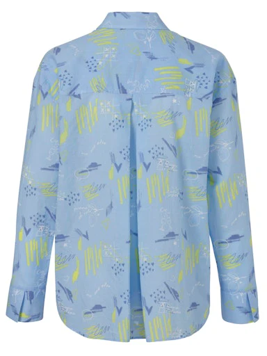 Blouses lange mouw blauw eiszeit - Image 2
