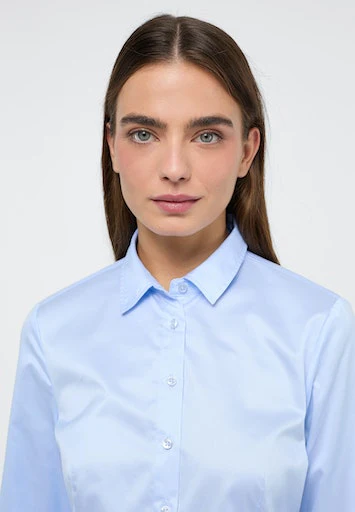 Blouses lange mouw blauw ETERNA - Image 2