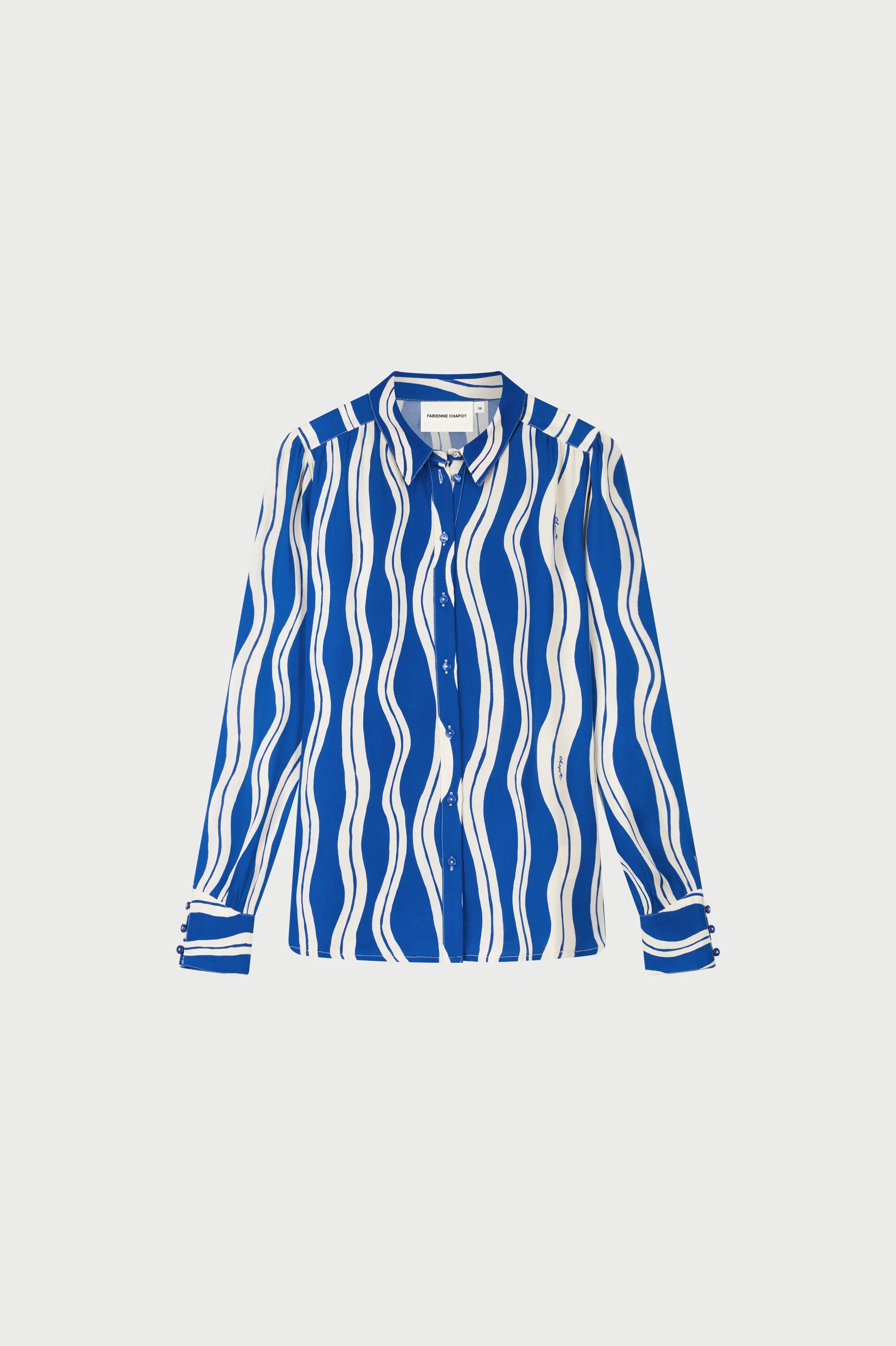 Blouses lange mouw blauw Fabienne Chapot - Image 4