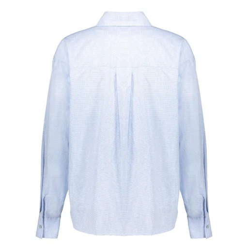 Blouses lange mouw blauw Geisha - Image 4