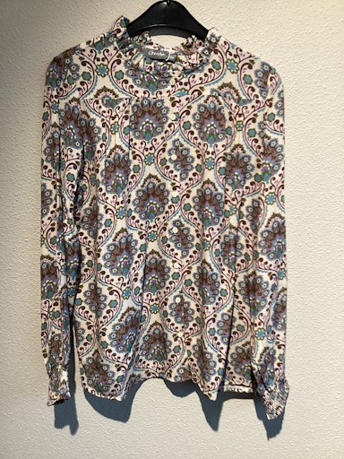 Blouses lange mouw blauw Geisha - Image 2