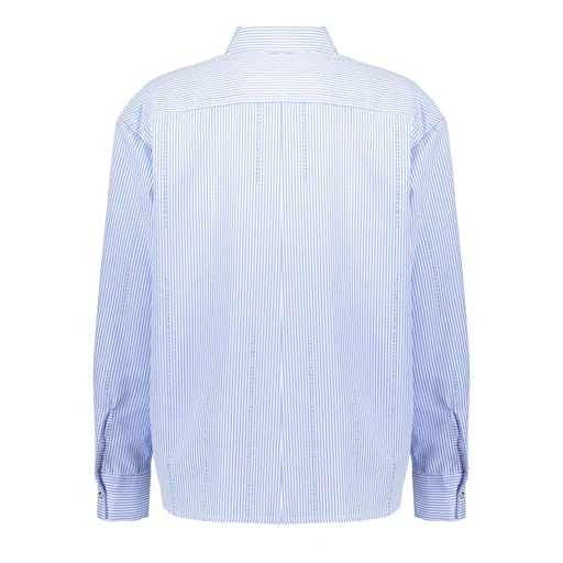 Blouses lange mouw blauw Geisha - Image 4