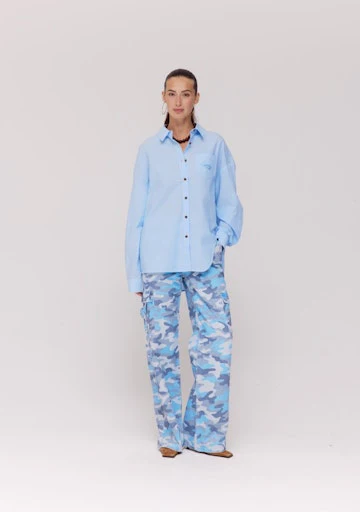 Blouses lange mouw blauw Harper & Yve - Image 3