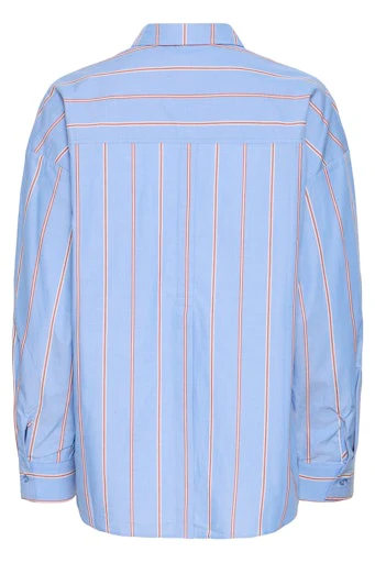 Blouses lange mouw blauw ICHI - Image 2