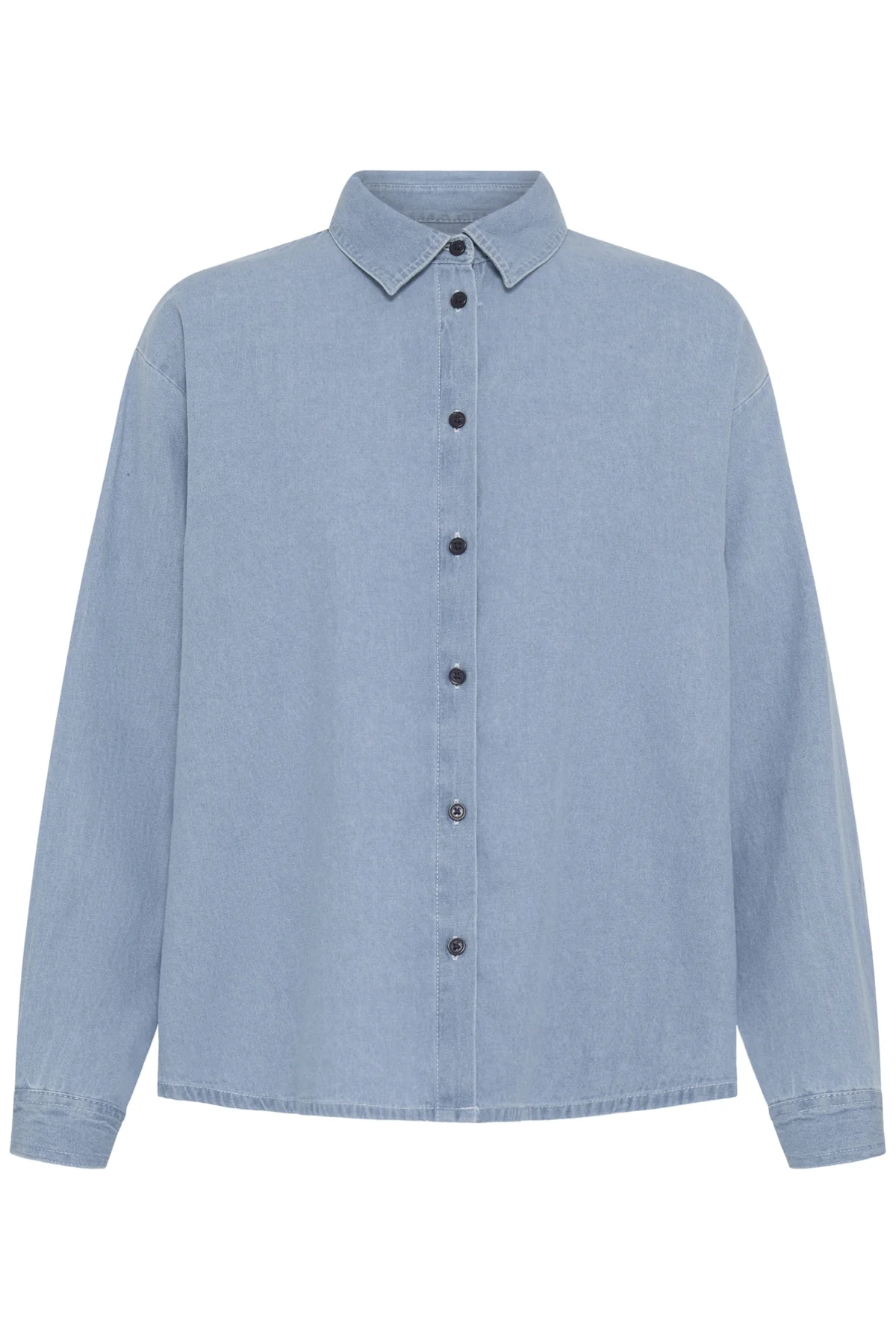 Blouses lange mouw blauw ICHI