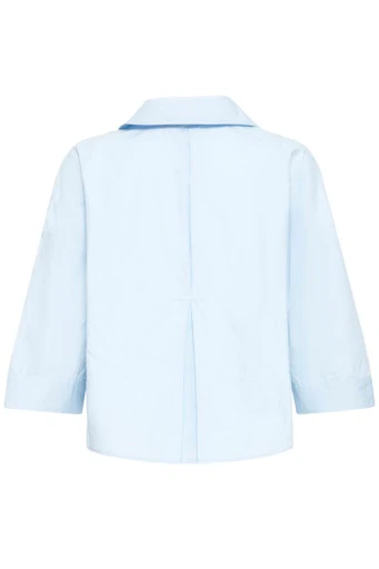 Blouses lange mouw blauw ICHI - Image 2