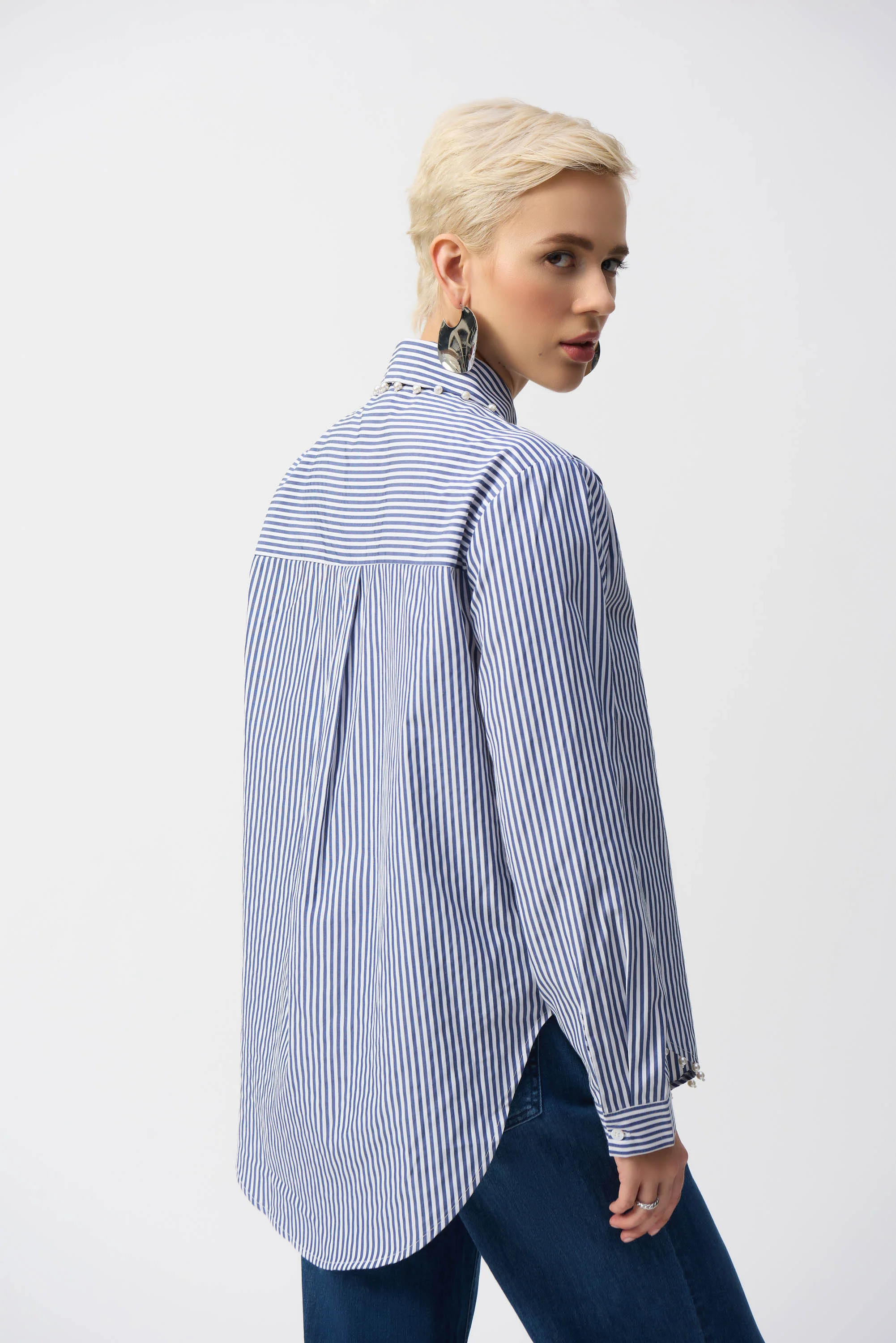 Blouses lange mouw blauw Joseph Ribkoff - Image 2