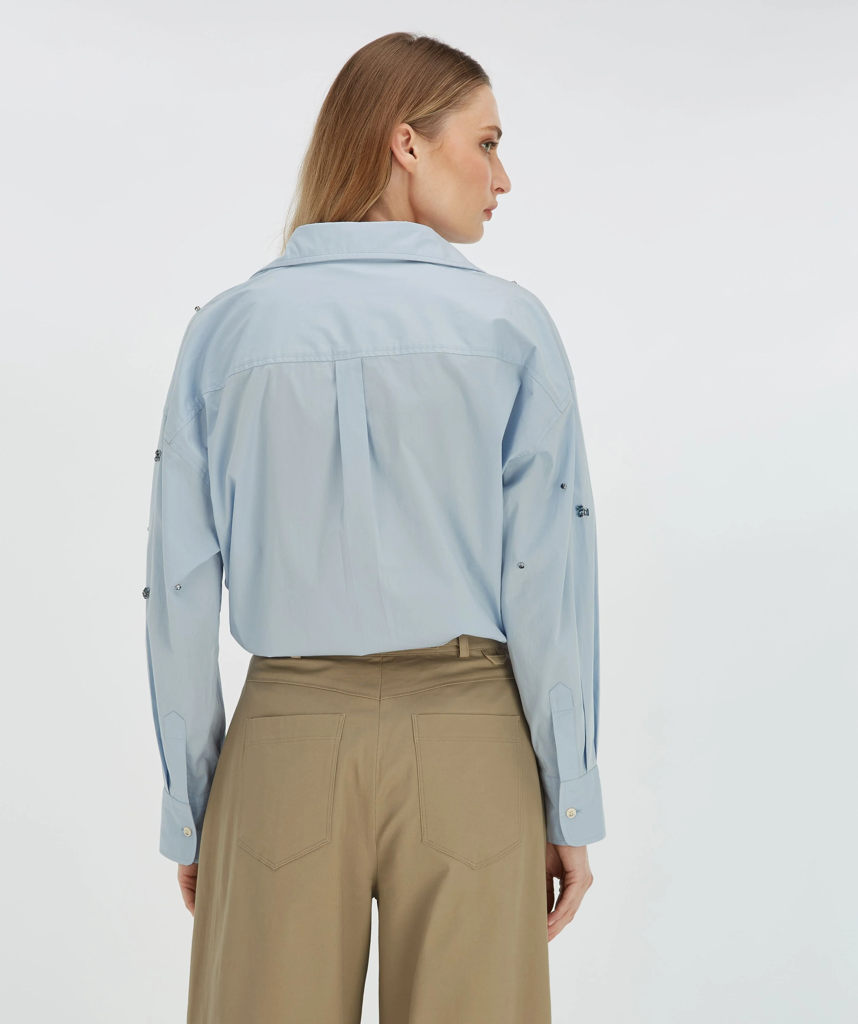 Blouses lange mouw blauw JOSH V - Image 2