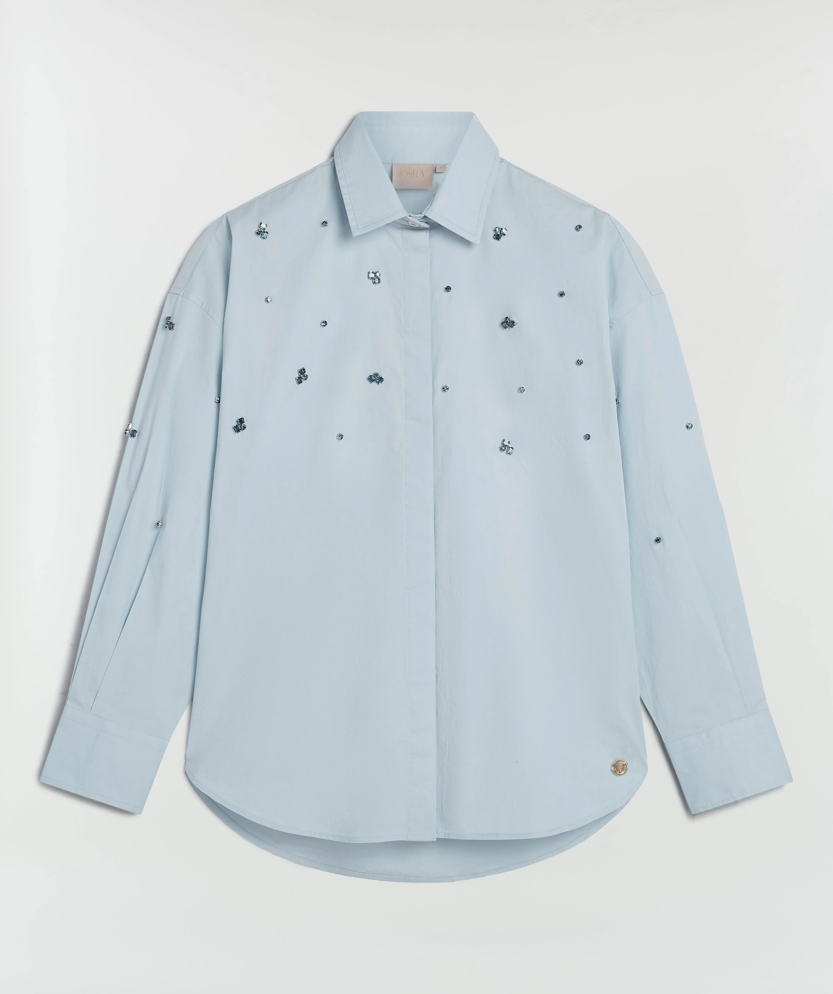 Blouses lange mouw blauw JOSH V - Image 3