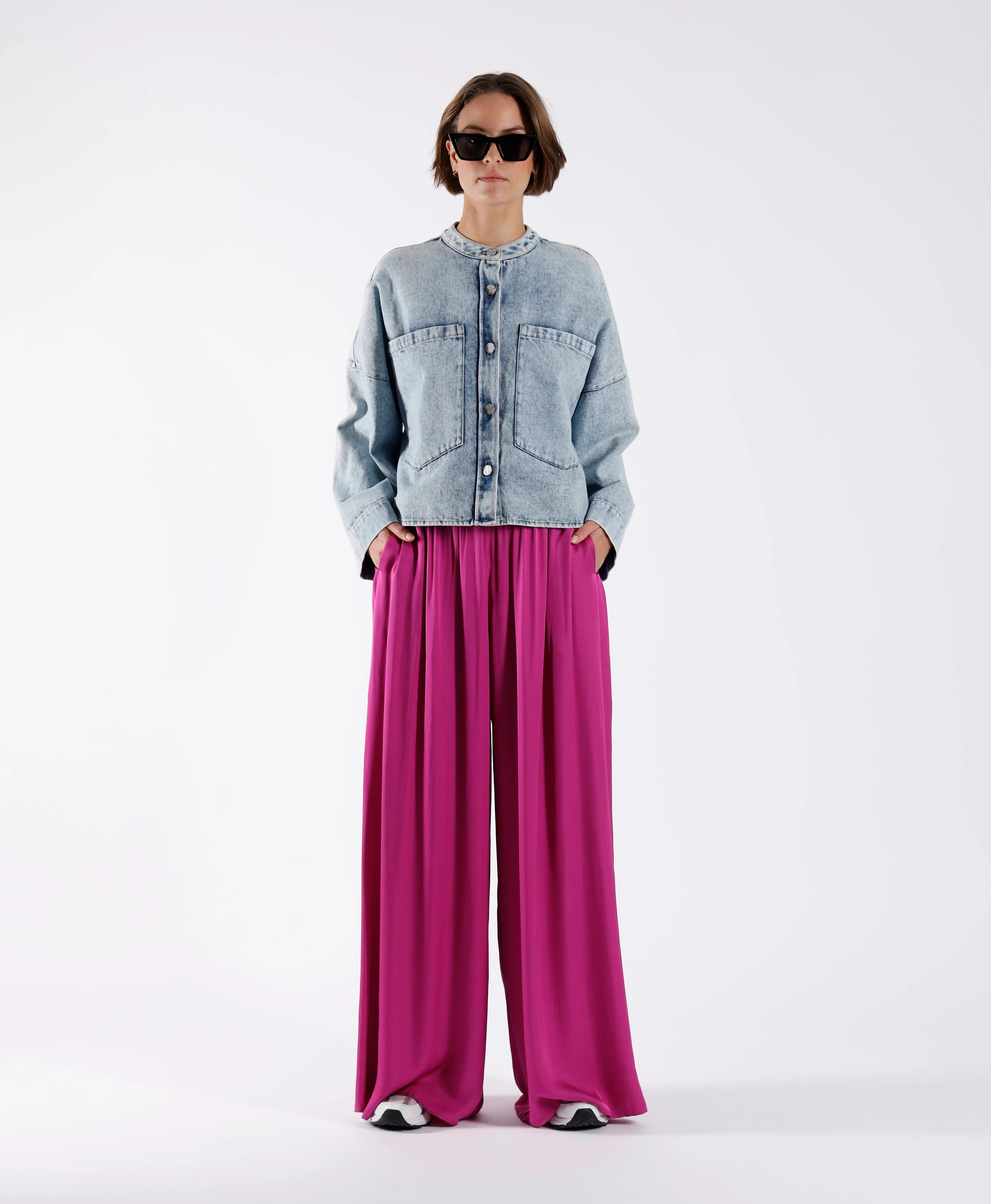 Blouses lange mouw blauw Julia June - Image 3