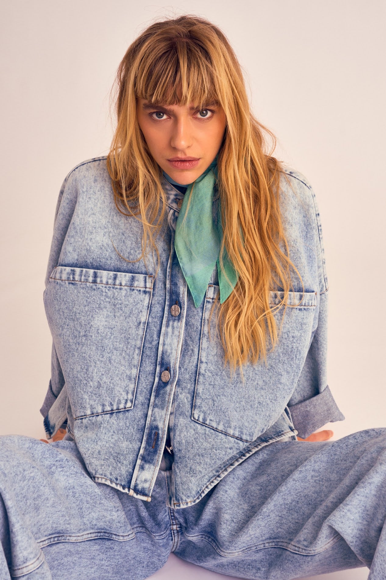 Blouses lange mouw blauw Julia June - Image 4