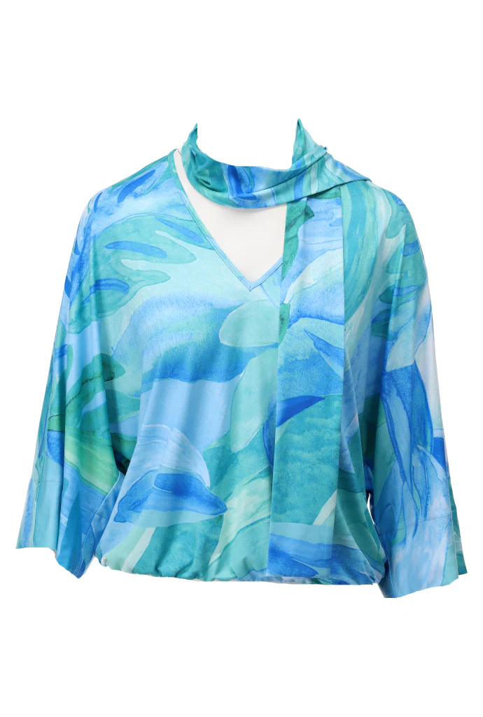Blouses lange mouw blauw K[DESIGN]