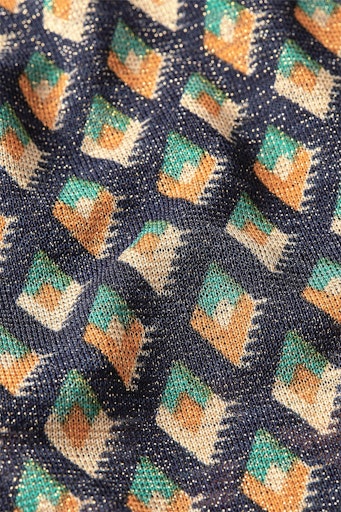 Blouses korte mouw blauw King Louie