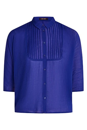 Blouses lange mouw blauw King Louie - Image 2