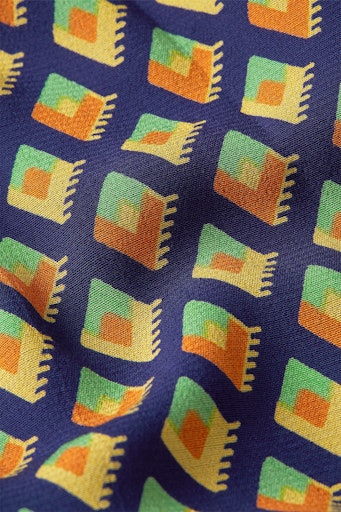 Blouses korte mouw blauw King Louie - Image 3
