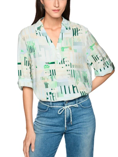 Blouses lange mouw blauw Marc Cain Sports - Image 6