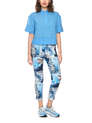 Blouses lange mouw blauw Marc Cain Sports - Image 2