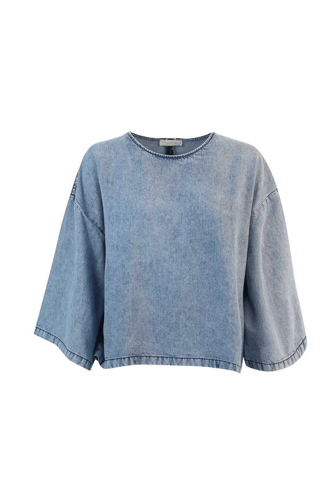 Blouses lange mouw blauw March23 - Image 2