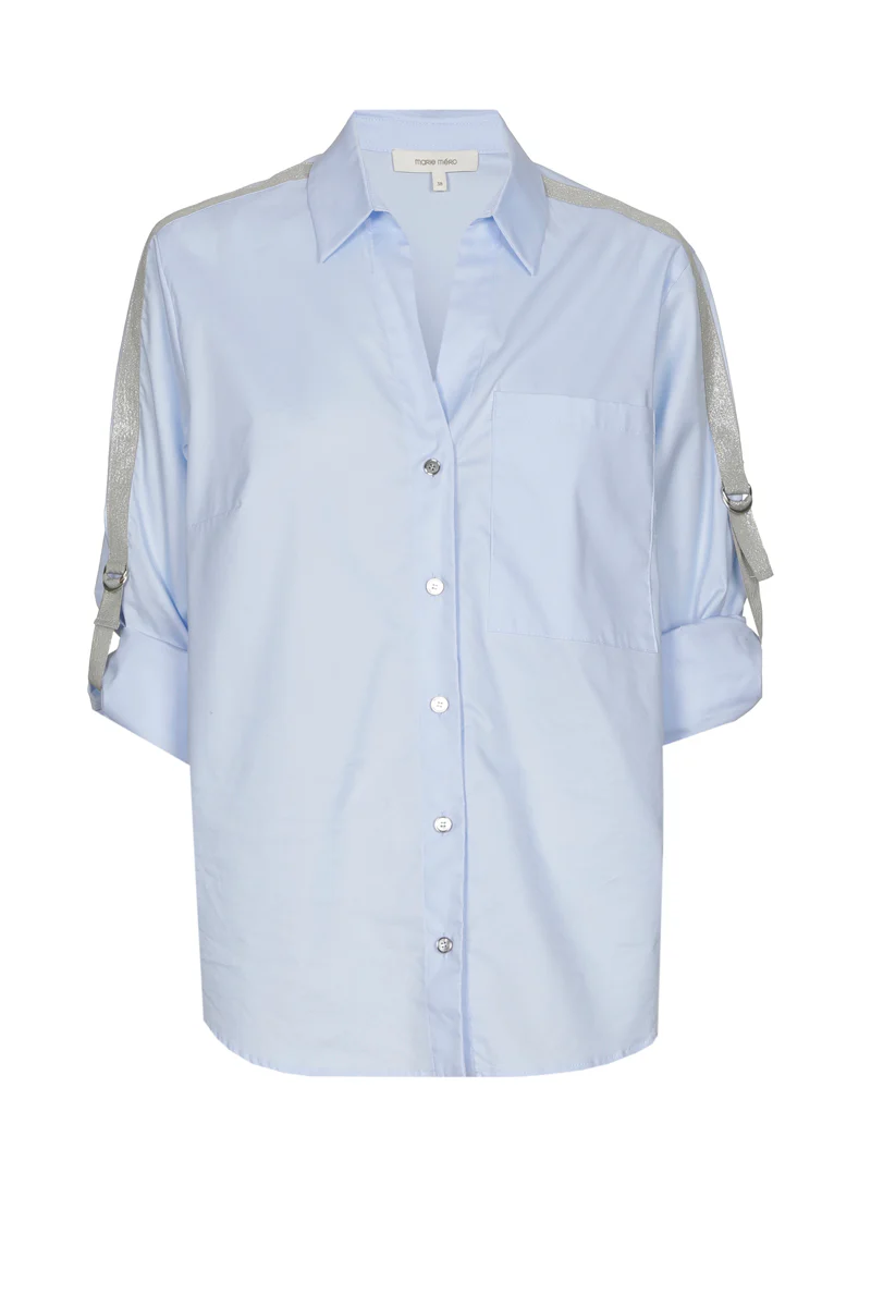 Blouses lange mouw blauw Marie Méro - Image 2