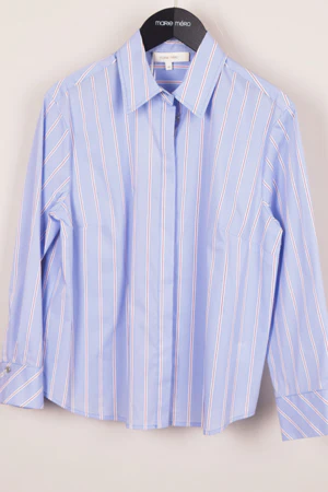 Blouses lange mouw blauw Marie Méro - Image 2