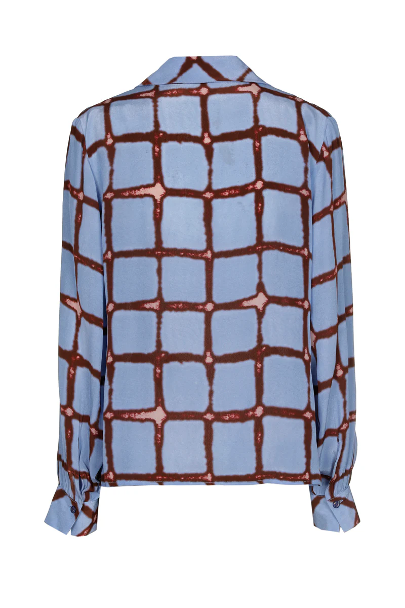 Blouses lange mouw blauw Marie Méro - Image 4