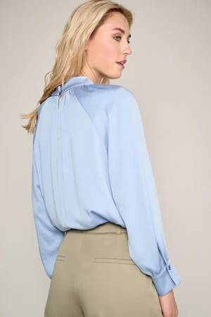 Blouses lange mouw blauw Marie Méro - Image 2