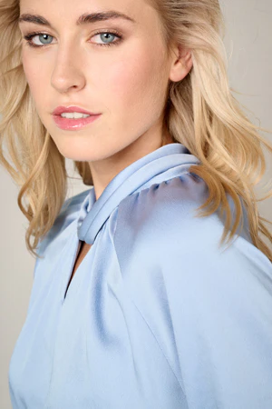 Blouses lange mouw blauw Marie Méro - Image 3