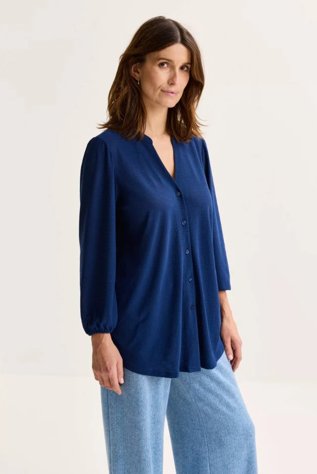 Blouses lange mouw blauw Mayerline