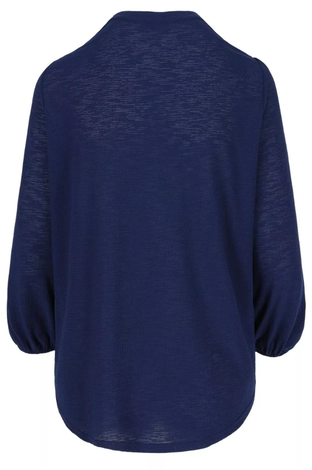 Blouses lange mouw blauw Mayerline - Image 4
