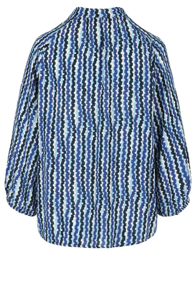 Blouses lange mouw blauw Mayerline - Image 4