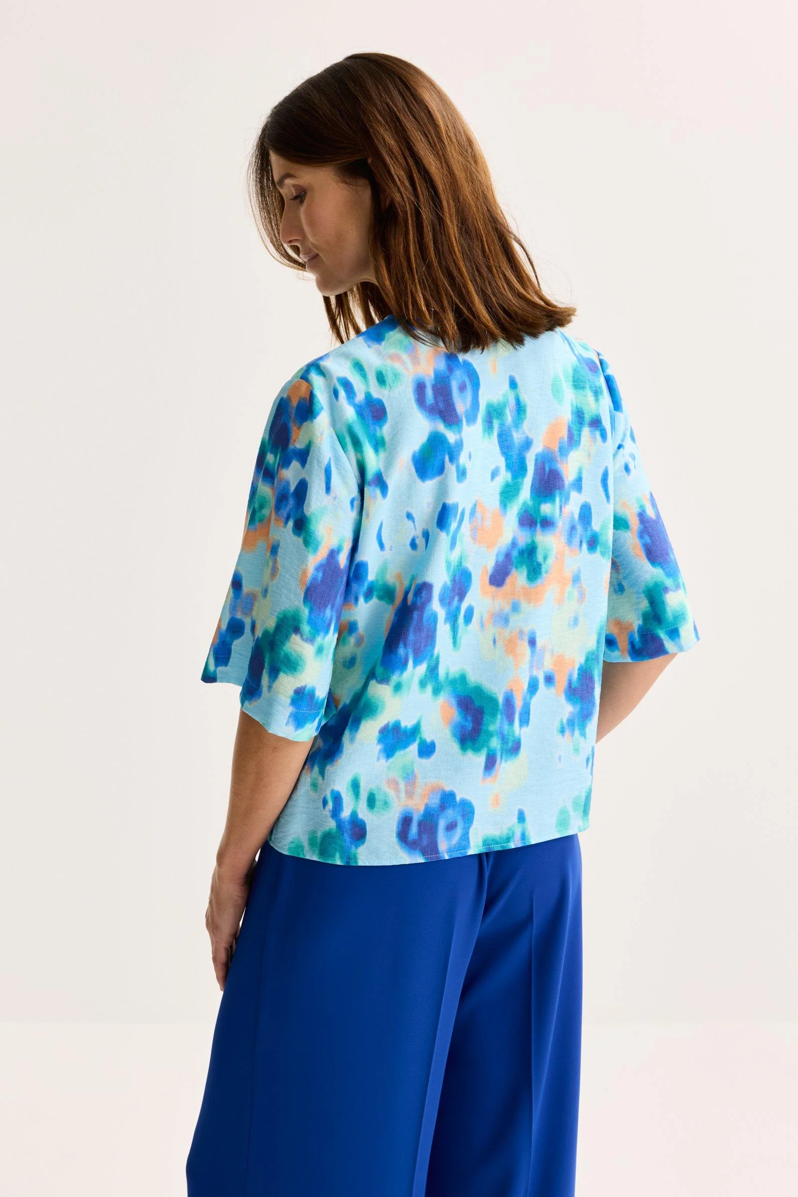 Blouses lange mouw blauw Mayerline - Image 2