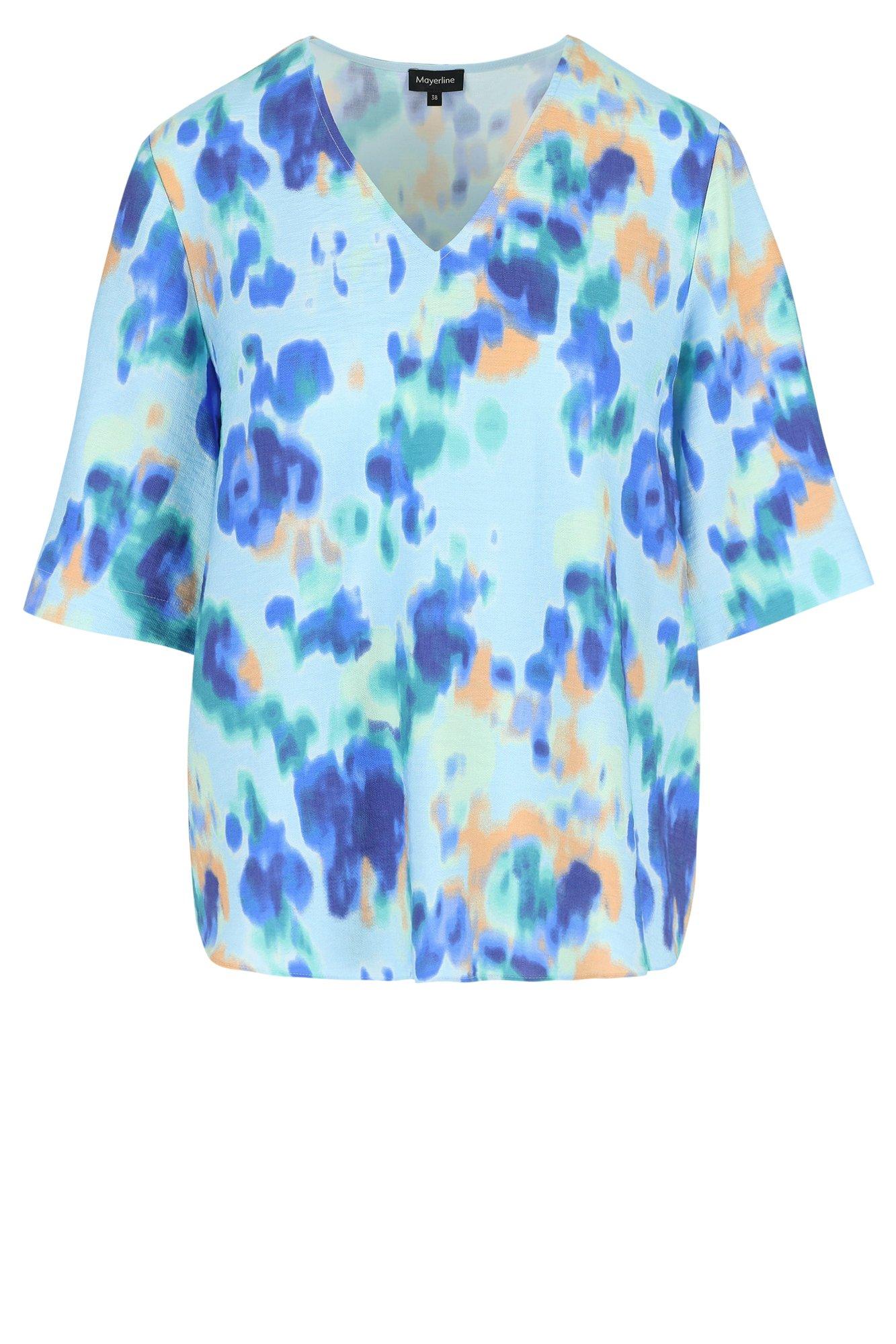 Blouses lange mouw blauw Mayerline - Image 4