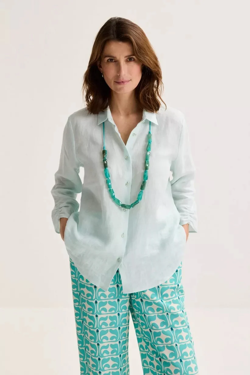 Blouses lange mouw blauw Mayerline