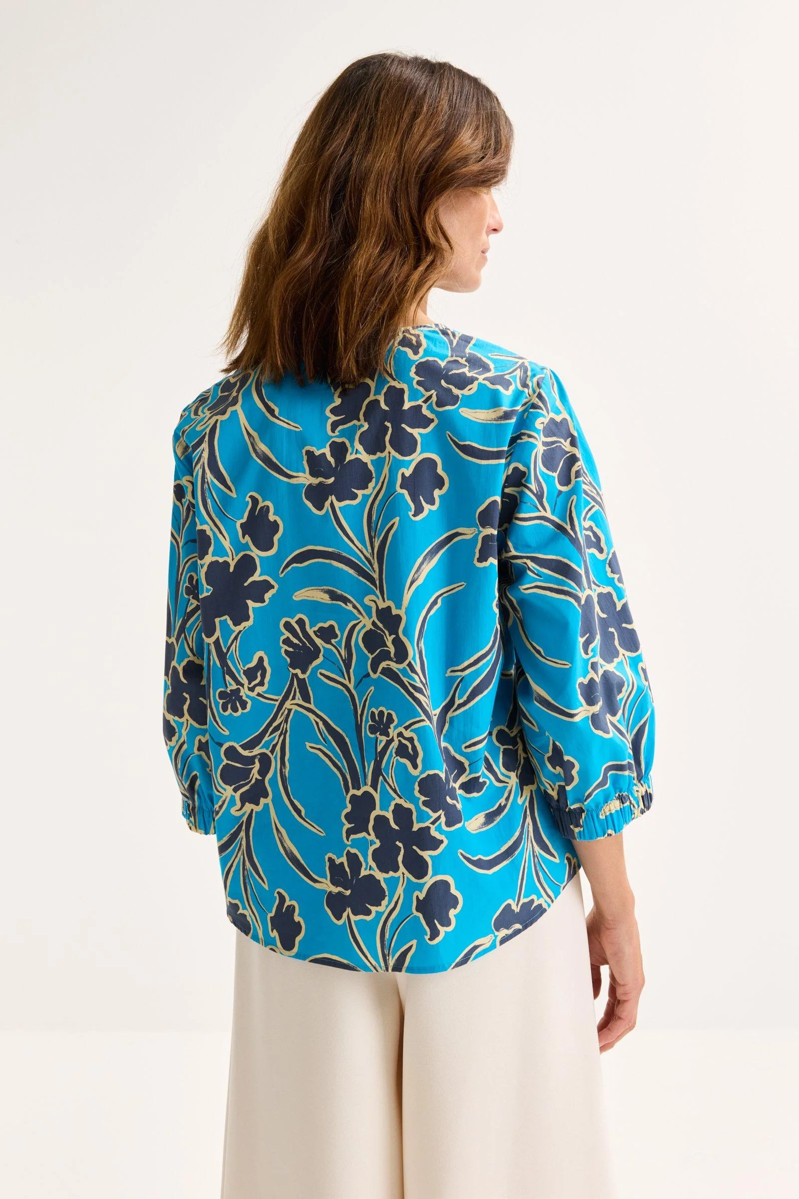 Blouses lange mouw blauw Mayerline - Image 2